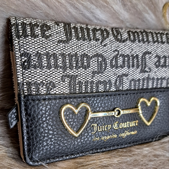 Juicy Couture Y2k Coin Purse Keychain Wallet Vegan Faux Leather Trendy Chic - Picture 2 of 10